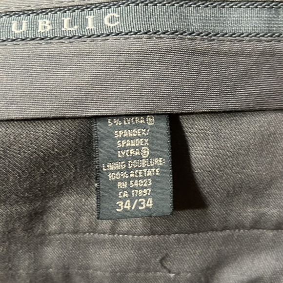 Banana Republic| Business Grey dress pants | size 34/34 | 95% Wool | 5% Lycra - Picture 6 of 9